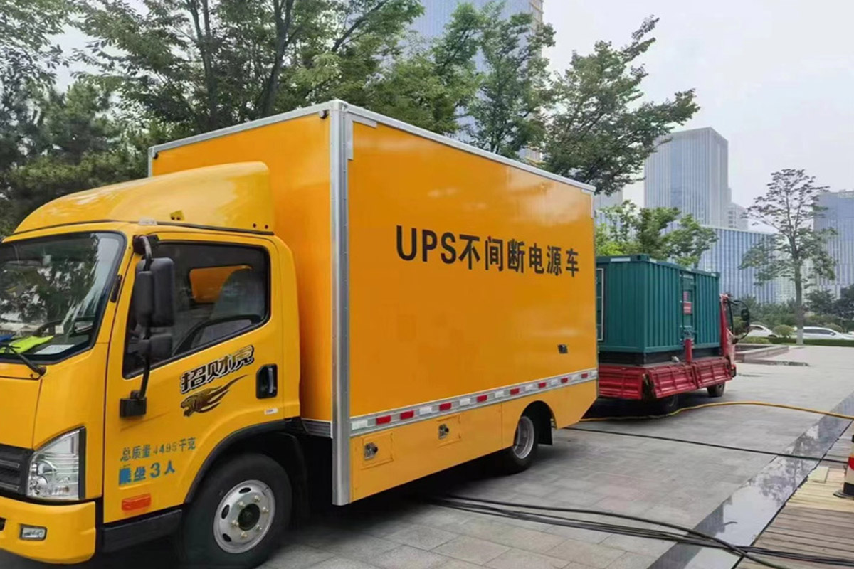 万州发电机租赁施工现场